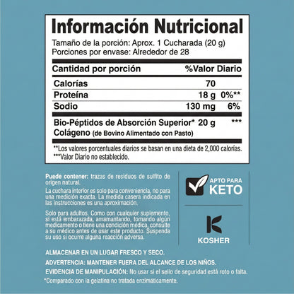 Neo Colágeno Bio-Péptidos en Polvo 20 oz